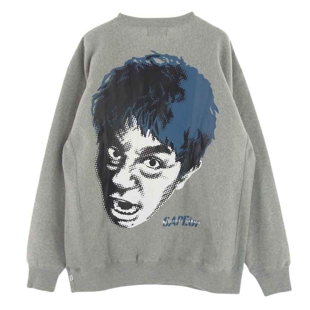 サプール SAPEUR スウェット 22AW × MASATOSHI HAMADA 浜田雅功 CREWNECK SWEAT クルーネック スウェット  グレー系 XL【中古】 - メルカリ