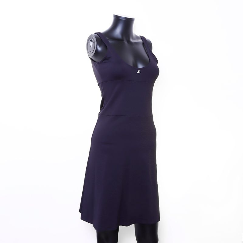 CHANEL シャネル ワンピース Size:42 マイヨ ココマーク - メルカリ 