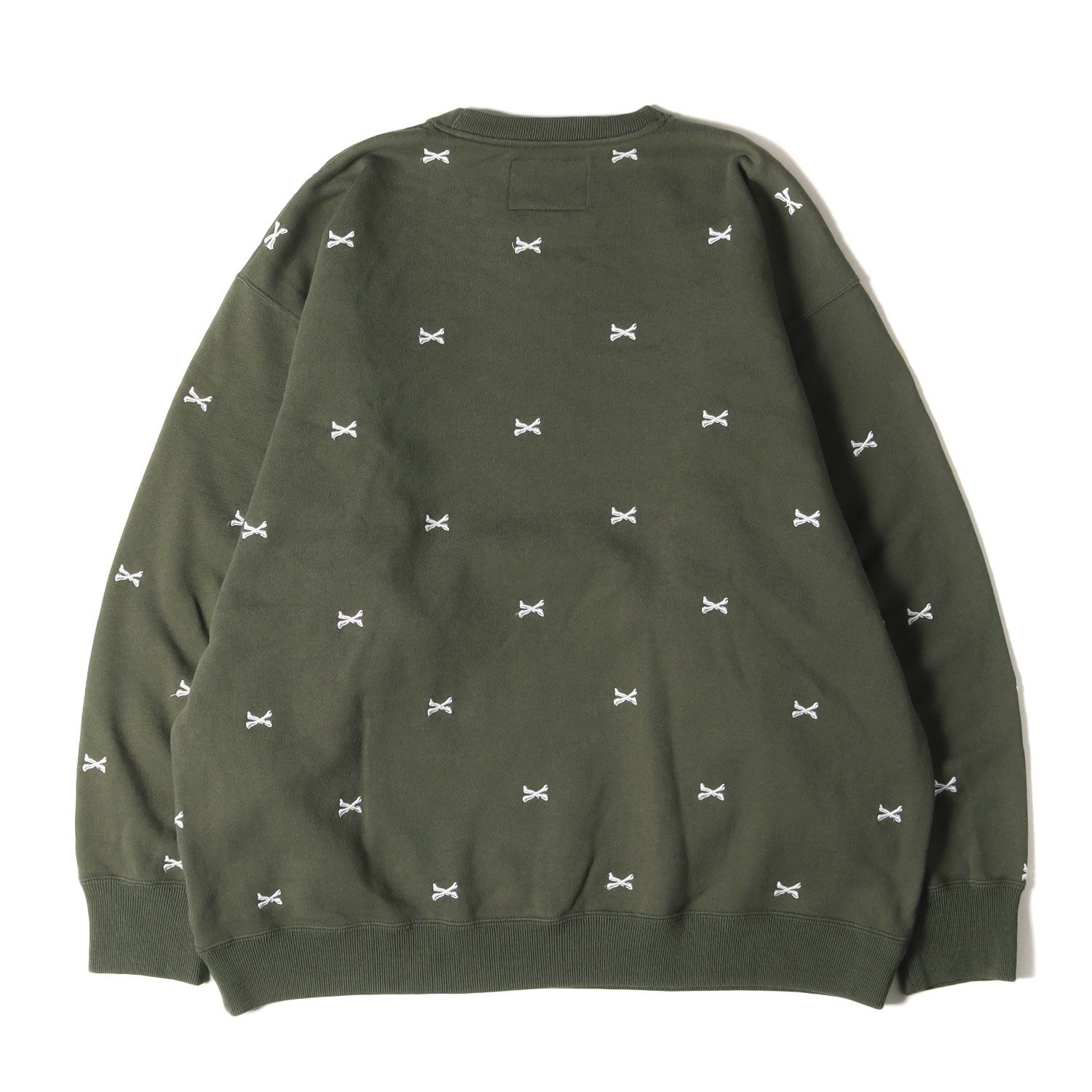 美品 WTAPS ダブルタップス スウェット サイズ:XL 22AW クロスボーン柄 クルーネック スウェットシャツ ACNE / SWEATER /  CTPL. TEXTILE オリーブドラブ トップス トレーナー【メンズ】 - メルカリ