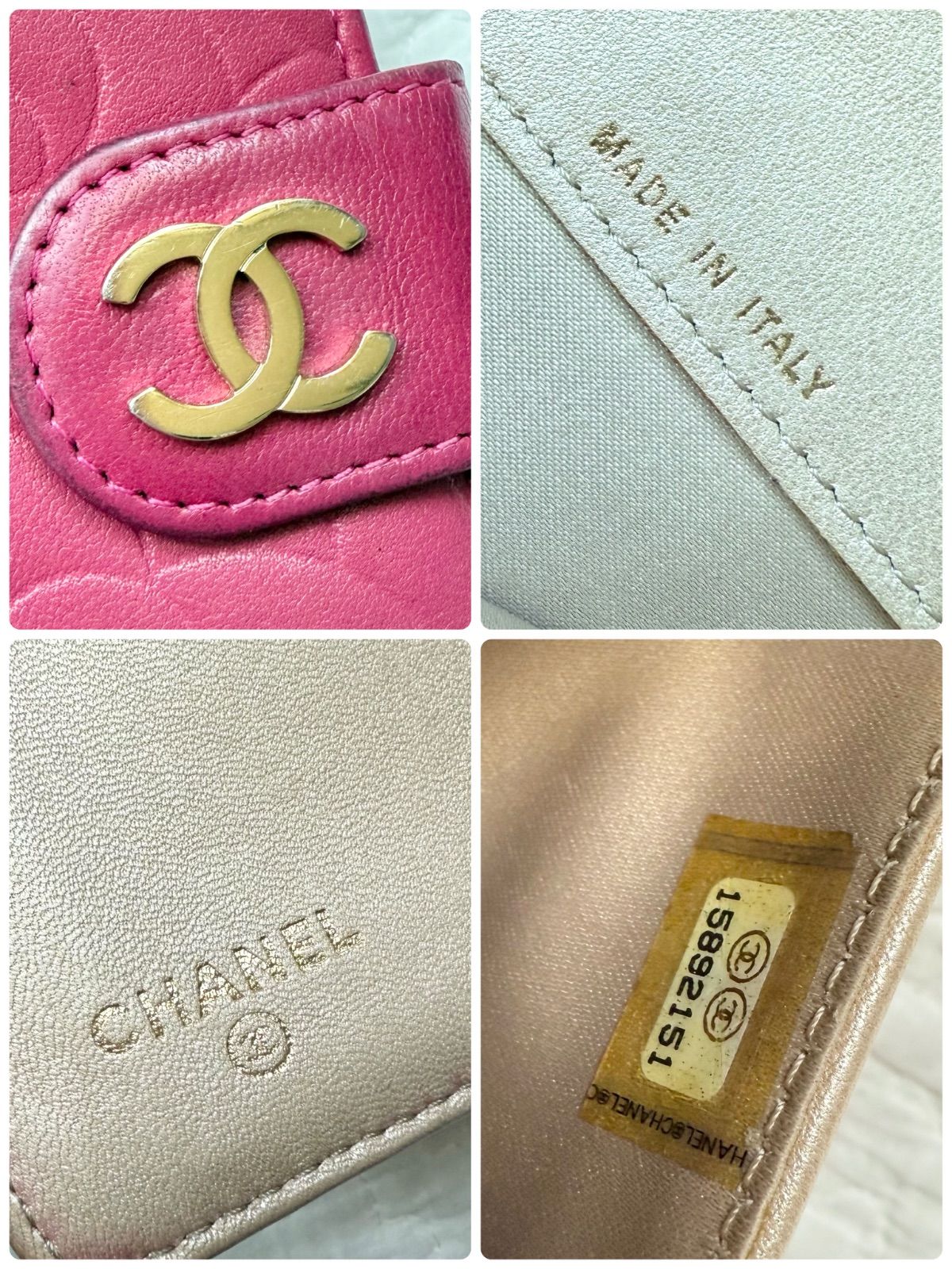 CHANEL シャネル カメリア 二つ折り財布 ミディアムウォレット