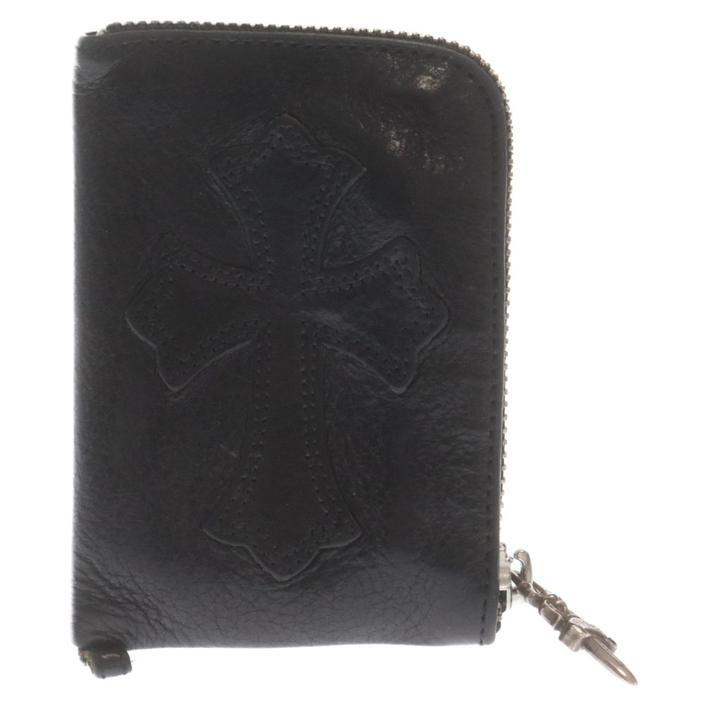 CHROME HEARTS (クロムハーツ) Tiny Zip Wallet Cross Patches