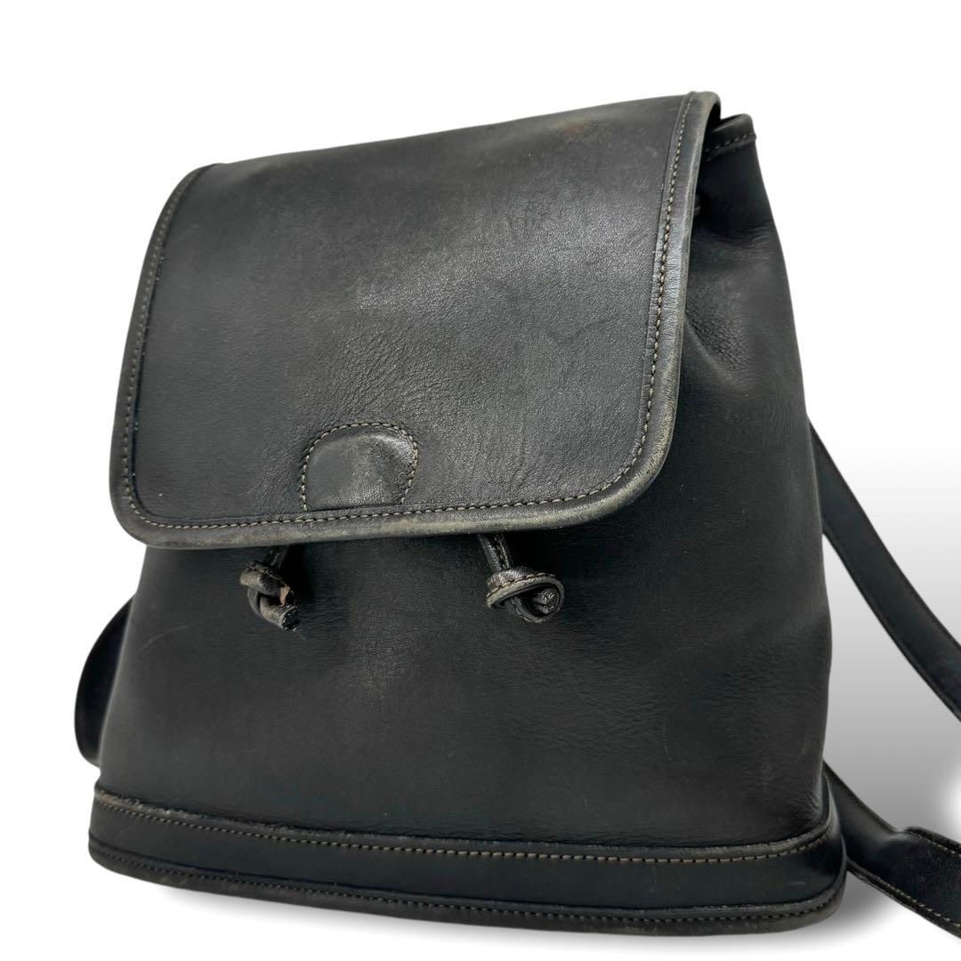 黒 レザー リュックバッグ　COACH ヴィンテージ 楽天市場】【中古品】オールドコーチ USA製 グローブレザー