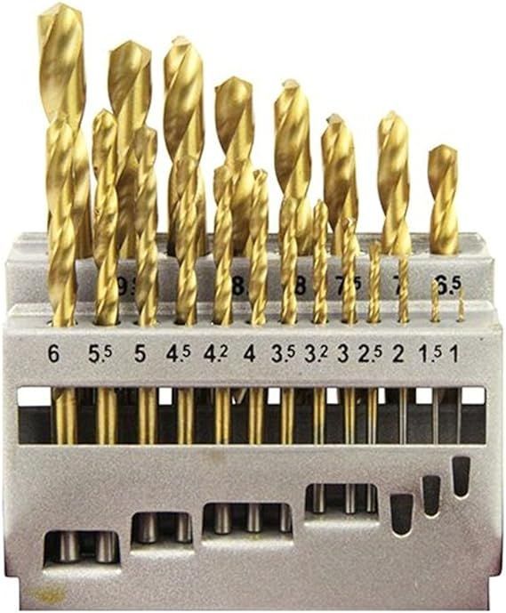 HOT，限定SALE 【在庫処分】イーバリュー(E-Value) 鉄工用ドリルセット チタンコーティング 丸軸 21本組 ETD-21S-T 応募券