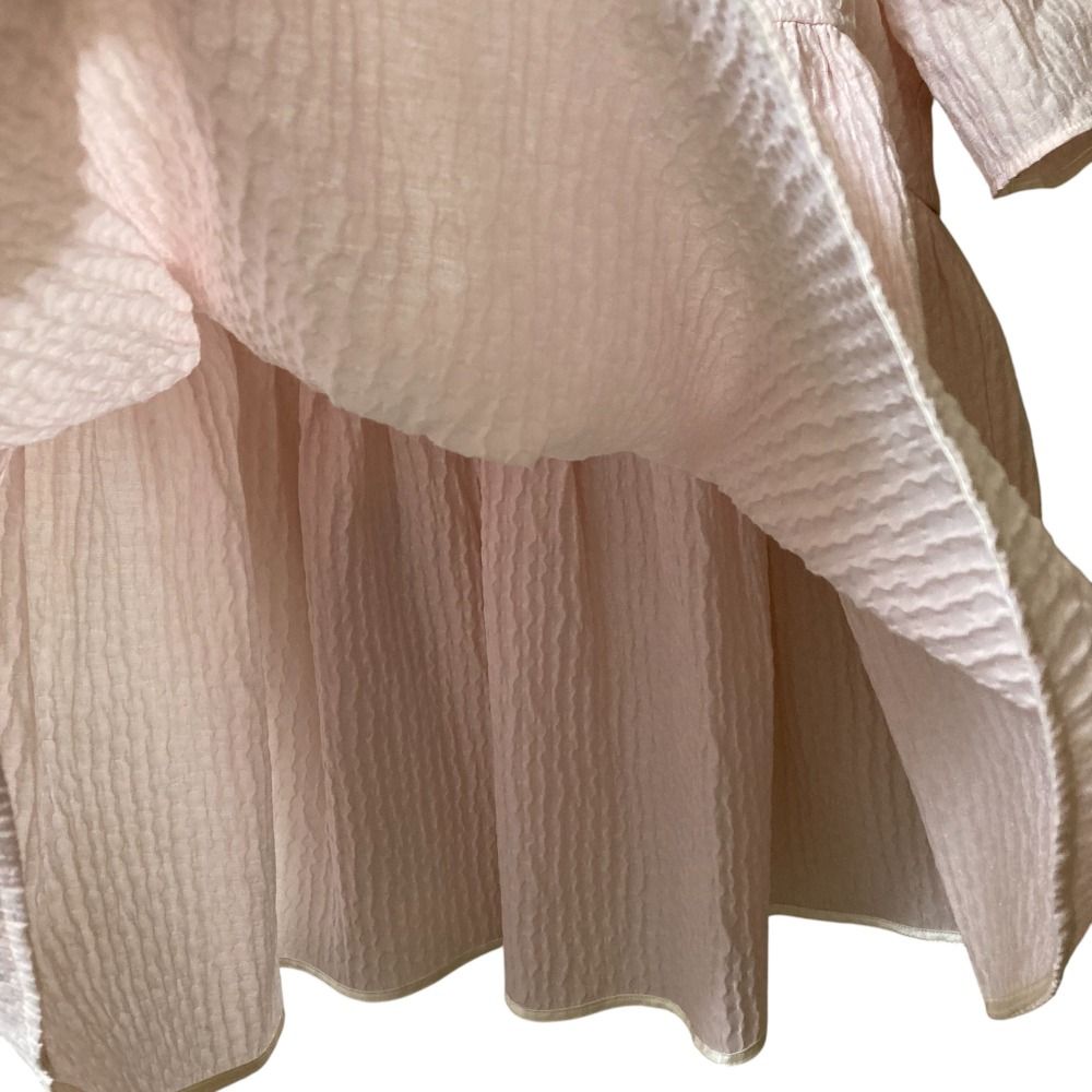 yori ヨリ フクレフレアブラウス ショートスリーブ プルオーバー