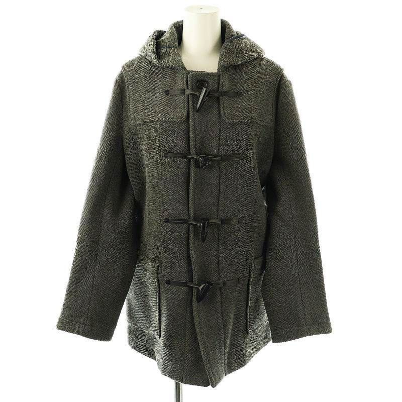 B:MING by BEAMS　グレー ダッフルコート ウール混合 B:MING by BEAMS グレー ダッフルコート ウール混合