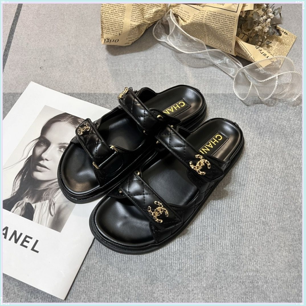 CHANEL マジック張り  サンダル