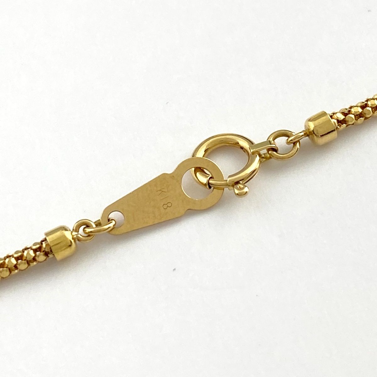 タサキ TASAKI ガーネット デザインネックレス YG イエローゴールド  