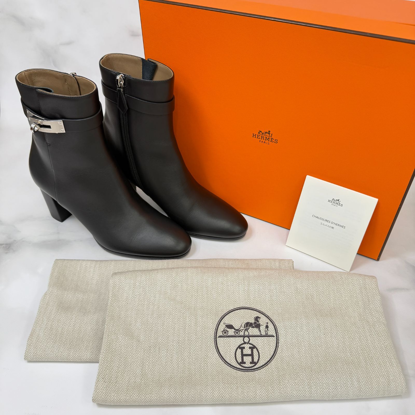 【美品】エルメス サンジェルマン ショートブーツ HERMES - エルメス ショートブーツサンジェルマン の通販 by