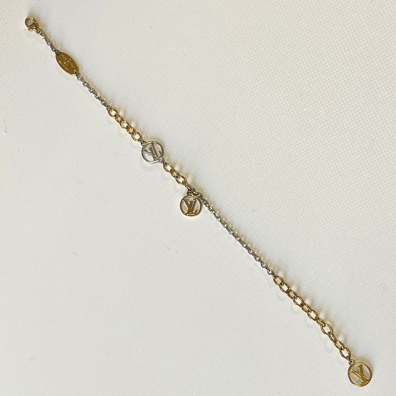 0975 LOUIS VUITTON ルイヴィトン ロゴマニア ブレスレット M68077