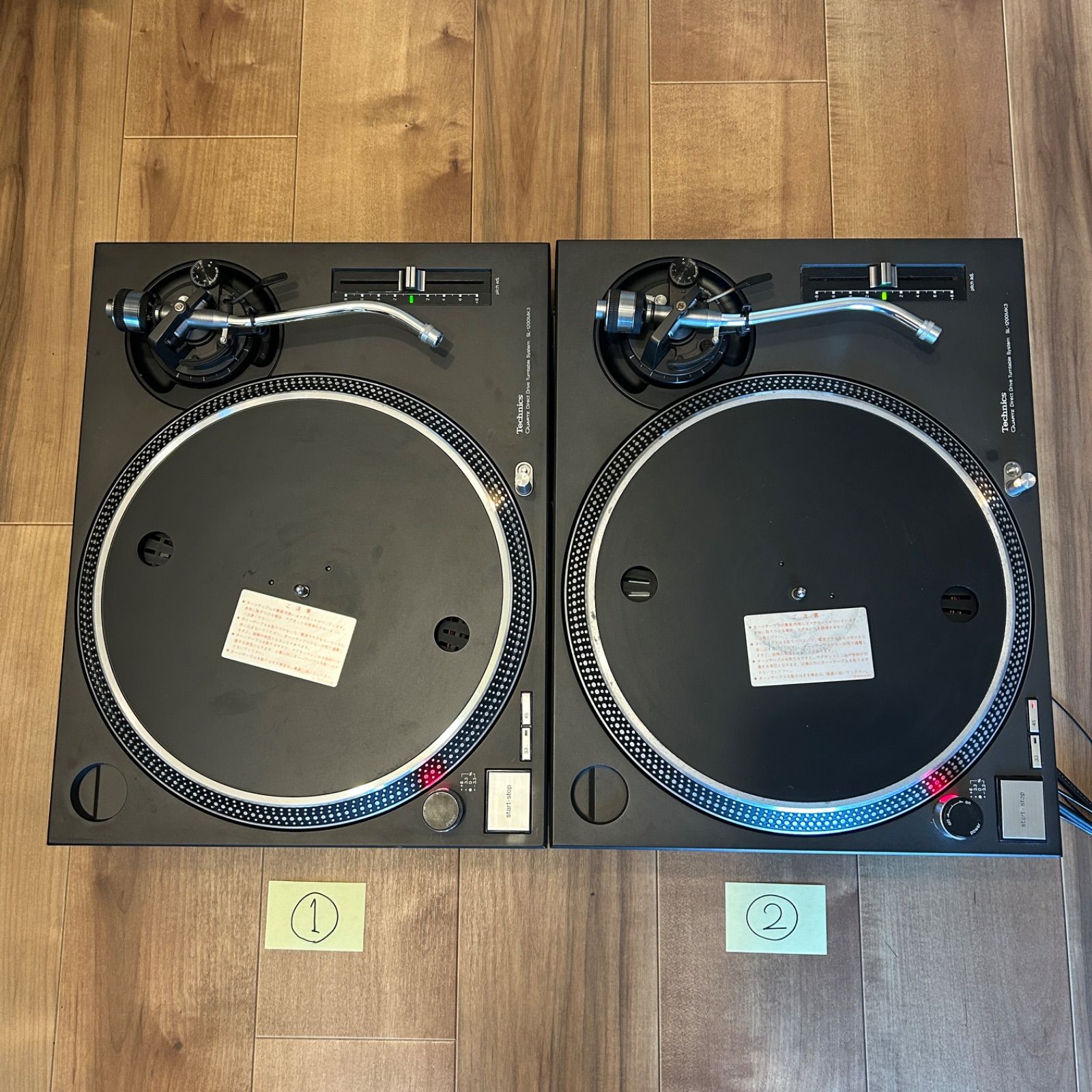 高音質カスタム品 Technics sl1200 mk3 2台セット 動作 メンテナンス済み