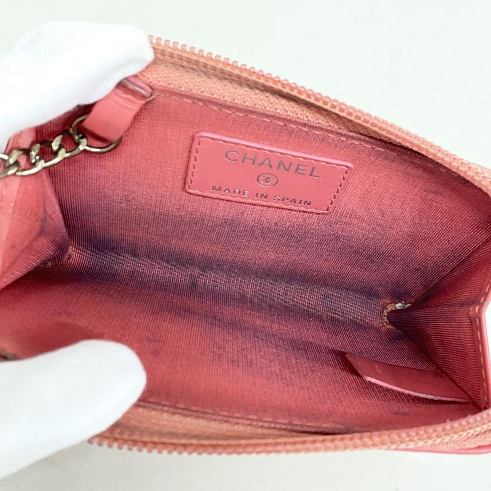 CHANEL シャネル 財布・コインケース ピンク - 4500125E0008 シャネル(Chanel) シャネル 財布・コインケース キャビアスキン