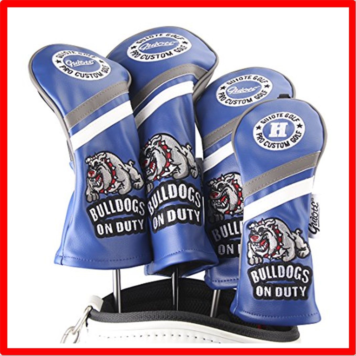 送料無料】Bulldogs-Blue Guiote ゴルフヘッドカバー Golf head covers