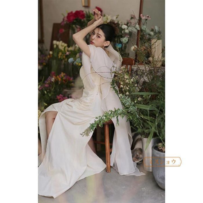 オフショルダー 袖あり