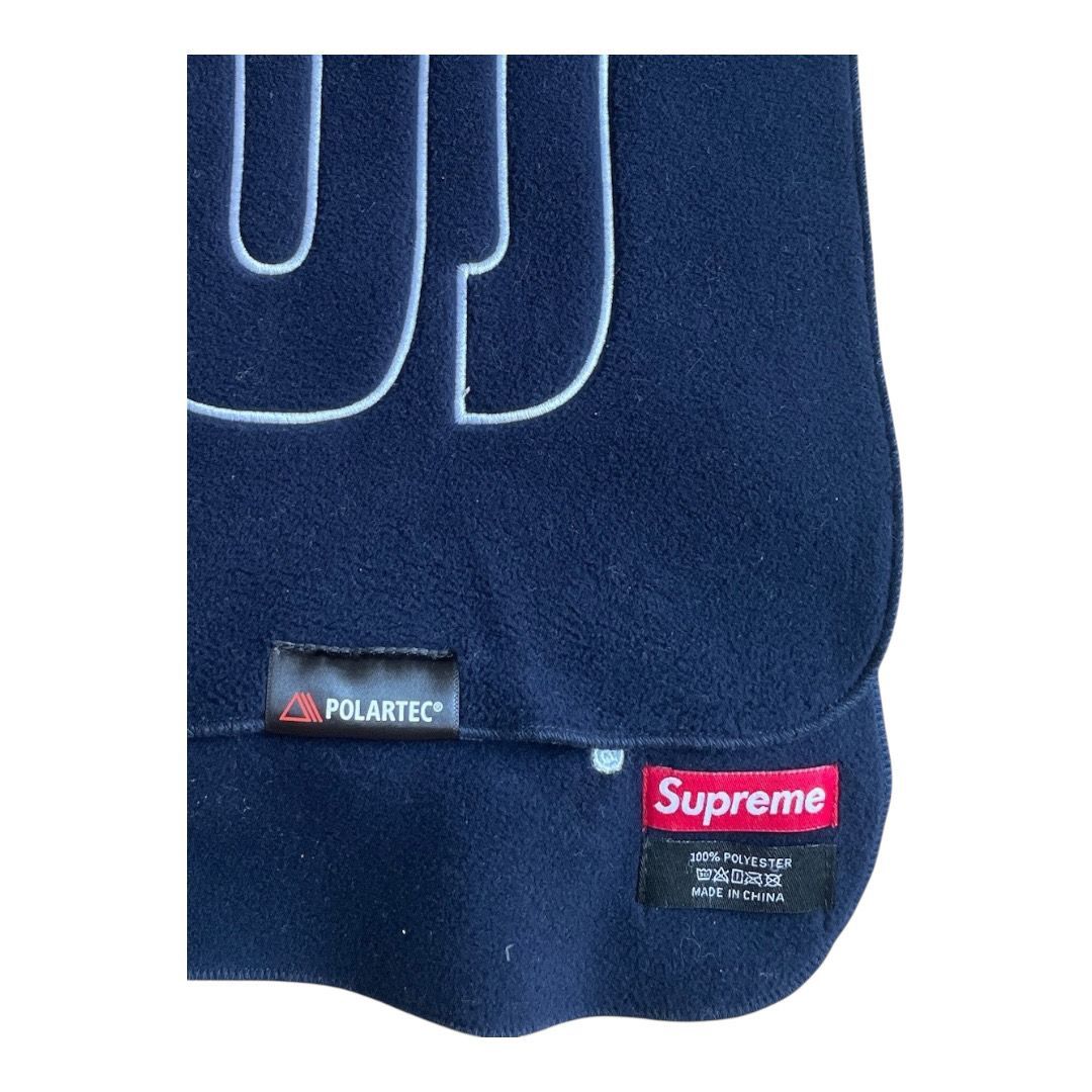 SUPREME(シュプリーム) 17AW POLARTEC LOGO SCARF ネイビー色