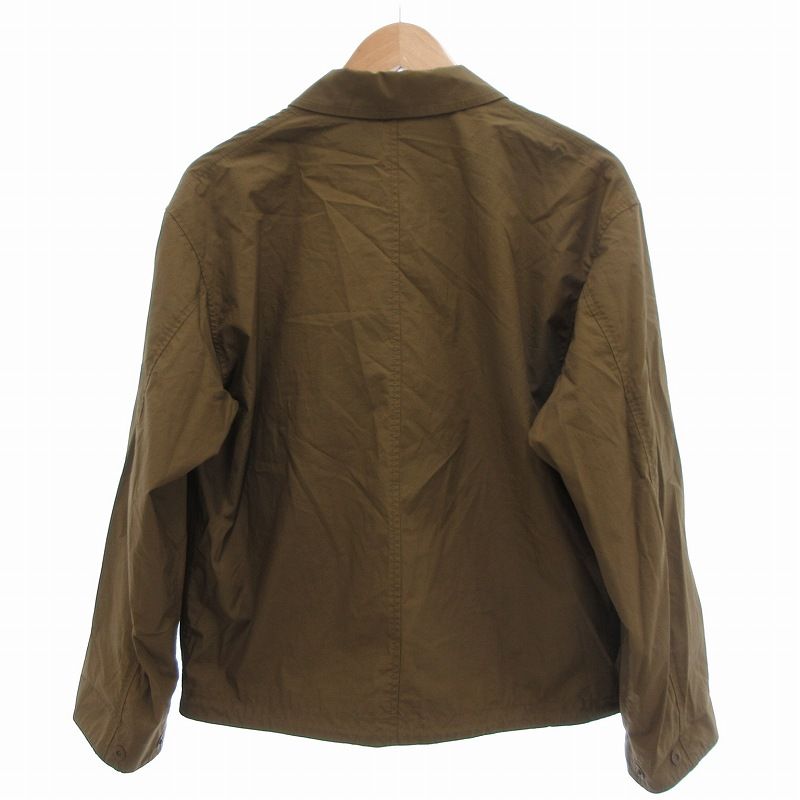 【新品タグ付】UNIQLO C コットンショートブルゾン ダークブラウン XS 新品タグ付】UNIQLO C コットンショートブルゾン ダークブラウン