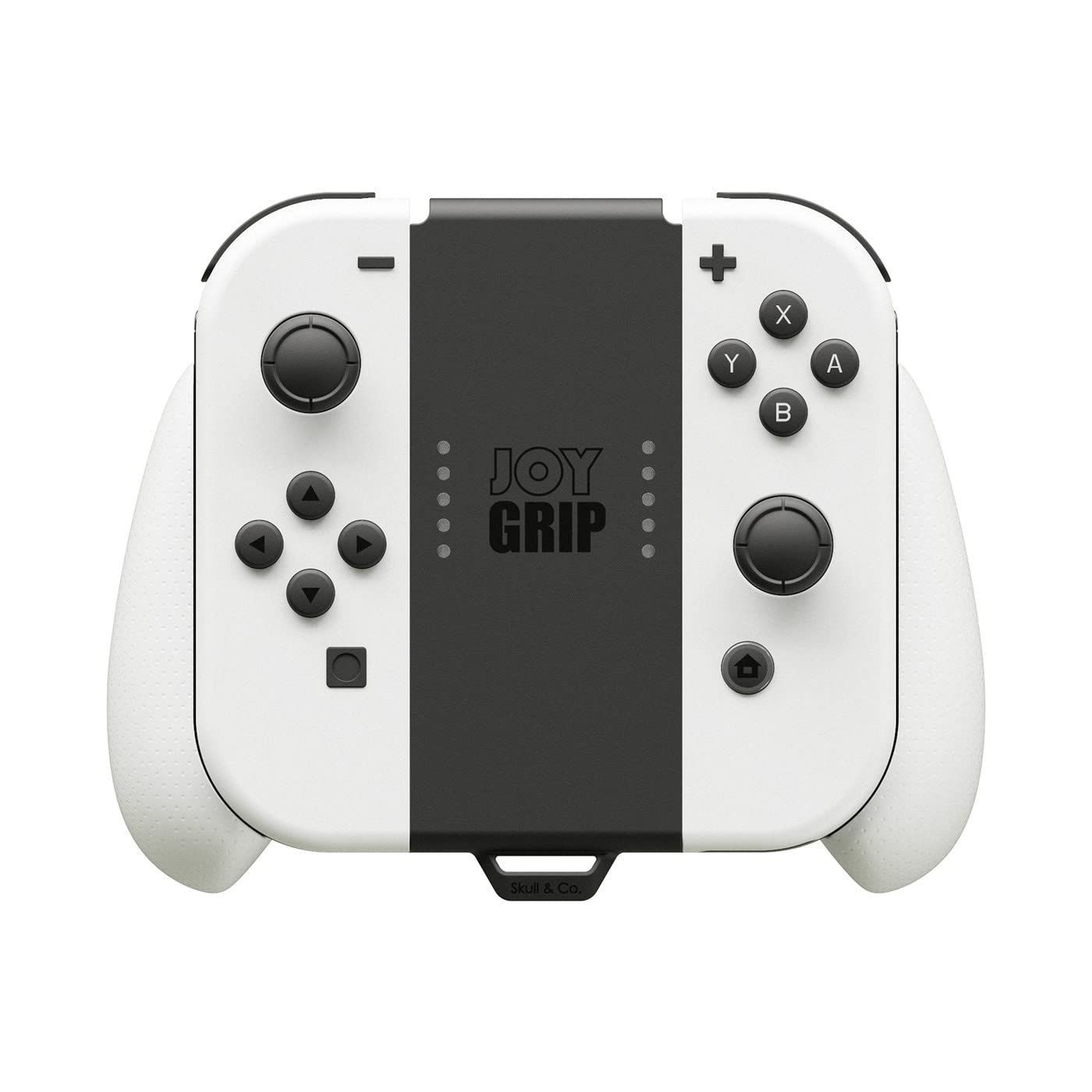 Skull - Co. JoyGrip 任天堂スイッチOLED OGスイッチジョイコンコントローラー 充電式ハンドヘルドジョイスティックリモコンホルダー 交換なグリップ付き - OLEDホワイト