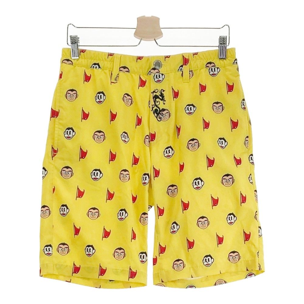 サイズ：2 DANCE WITH DRAGON ダンスウィズドラゴン ハーフパンツ プロゴルファー猿 イエロー系 [240101353435]# ゴルフウェア メンズ ストスト