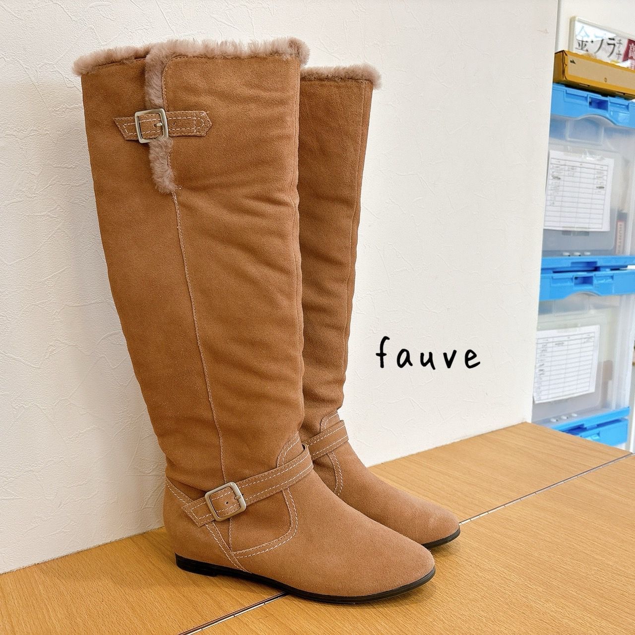 未使用】リーガル fauve スウェード ロングブーツ 24.5cm KID - メルカリ
