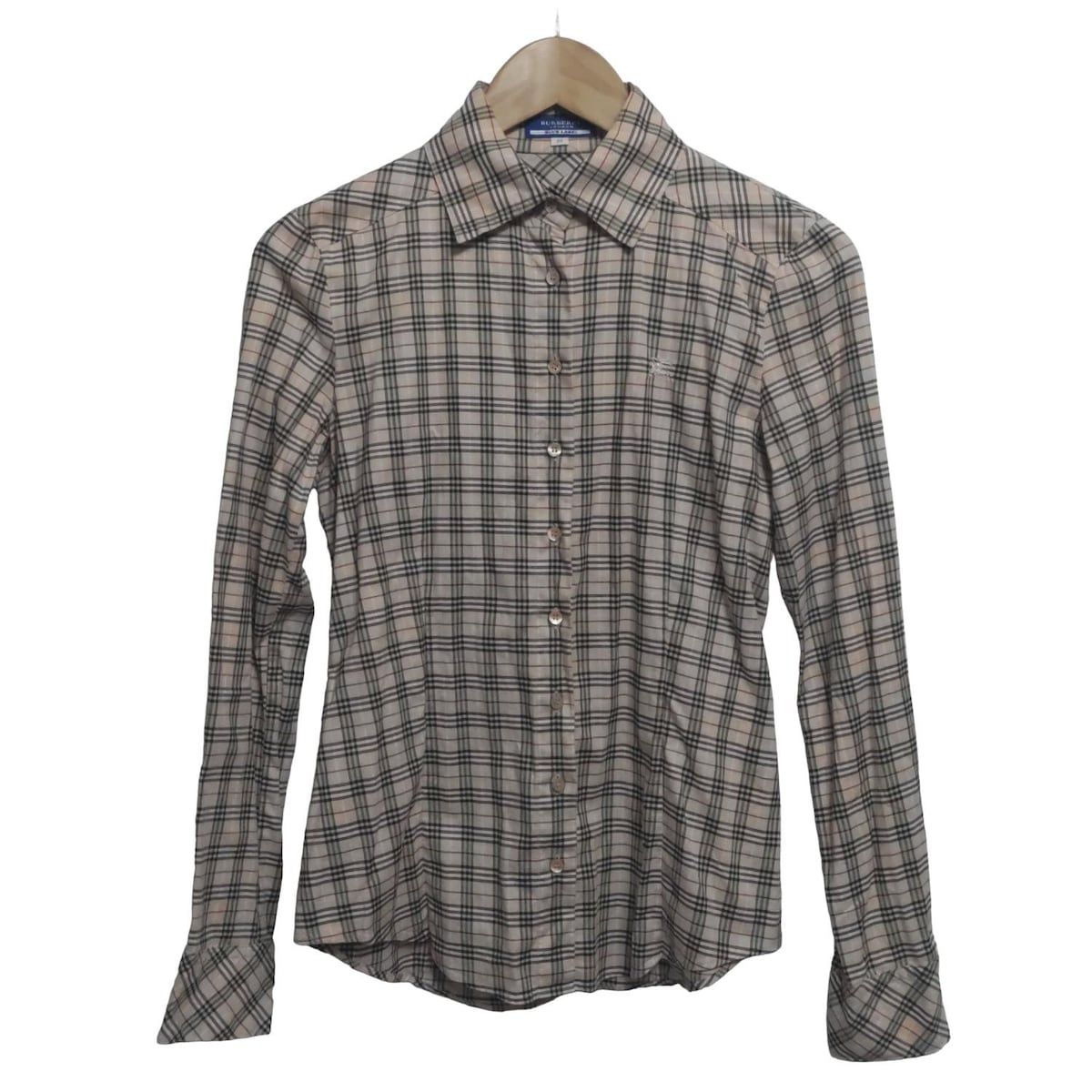 BURBERRY BLUE LABEL チェック柄長袖シャツ 38 バーバリーブルー