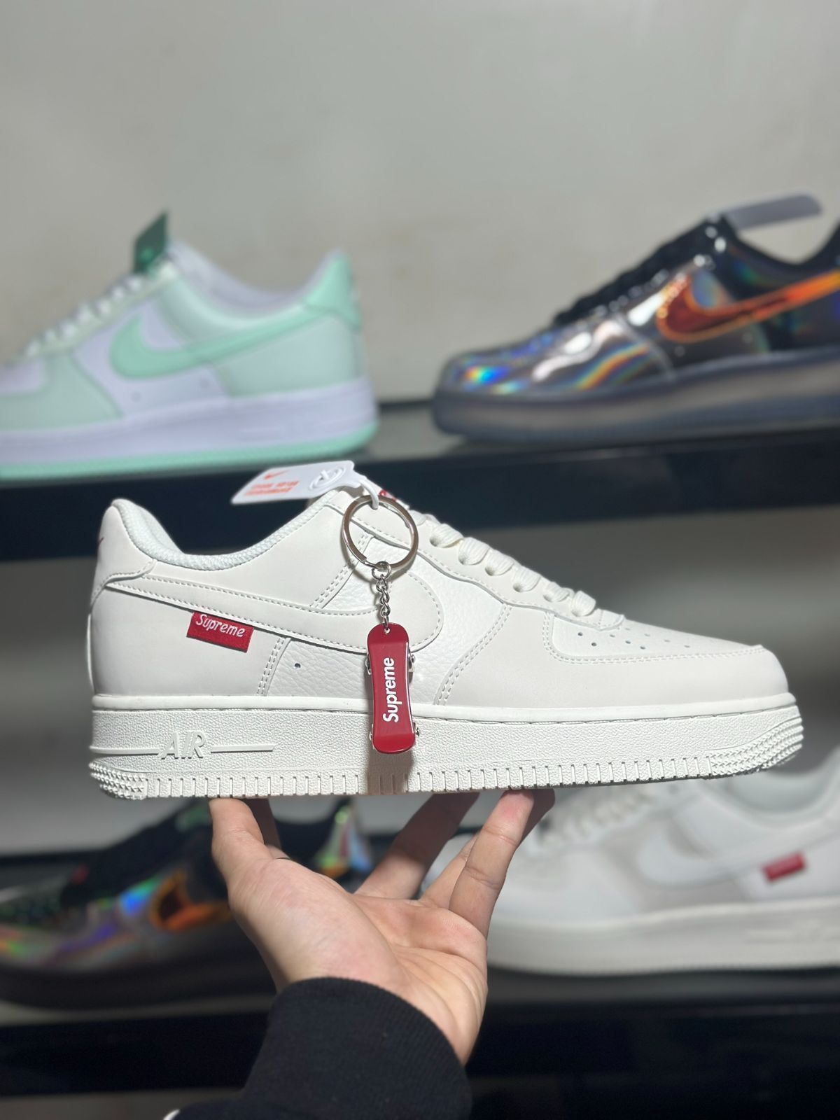 NIke Air Force 1 '07 Low x Supreme スニーカー 男女兼用 並行輸入品