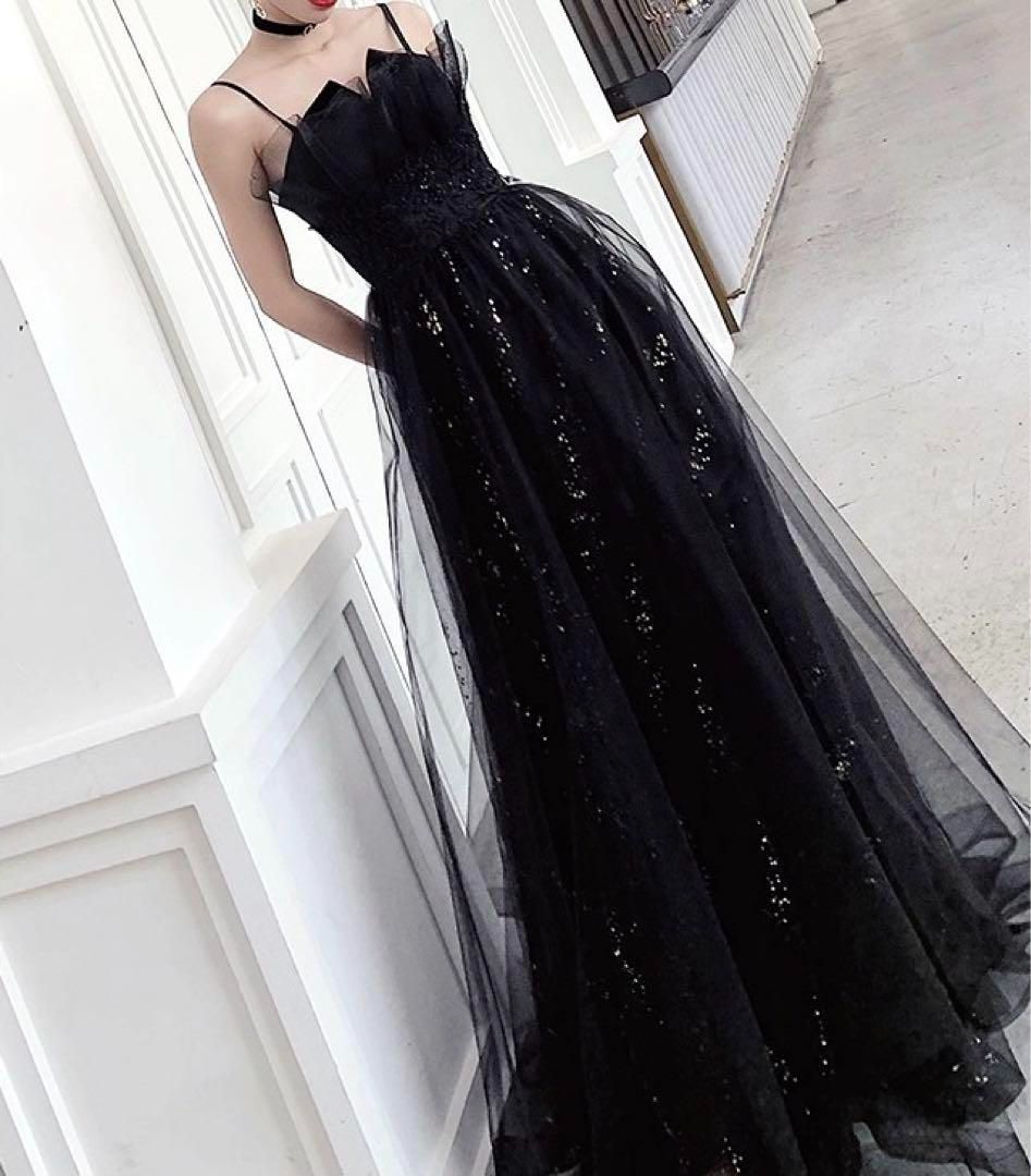シックでオシャレなロングイブニングドレス