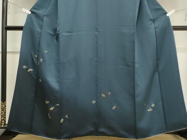 平和屋着物＃道行コート ロング丈 総絞り 吉祥間道 正絹 逸品 BAAT8964gt