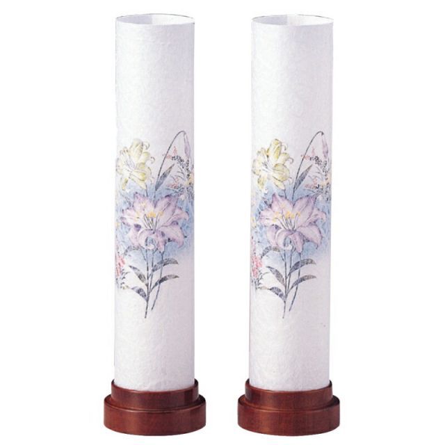 盆提灯 岐阜提灯 置き提灯 創作提灯 こもれび桜調ダイオード セット 高さ29 cm P 17 4361 LED コードレス 初盆 新盆 お盆