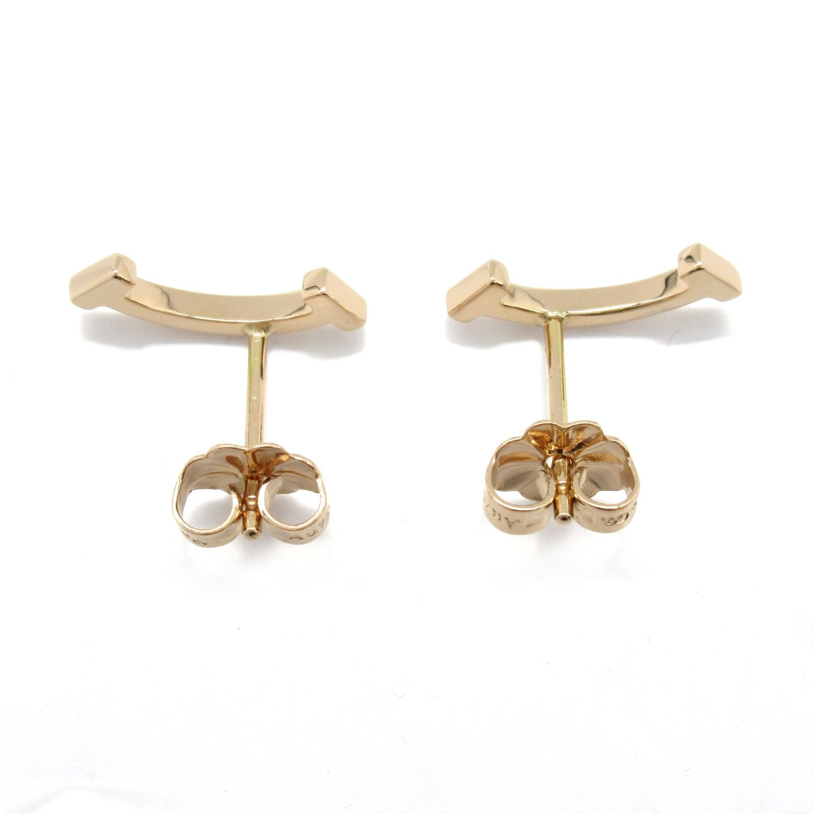 TIFFANY&Co. ティファニーTスマイル ピアス K18 ローズゴールド