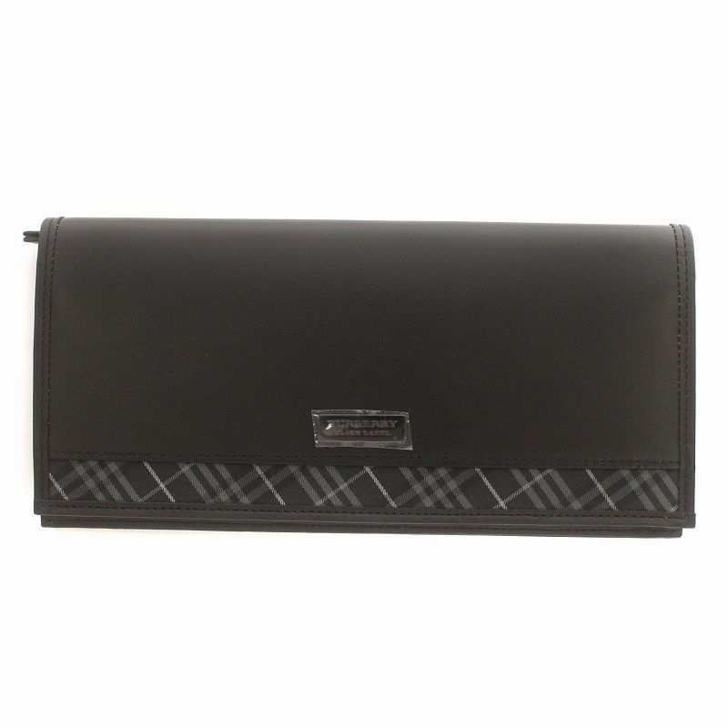 バーバリーブラックレーベル BURBERRY BLACK LABEL 二つ折り長財布 