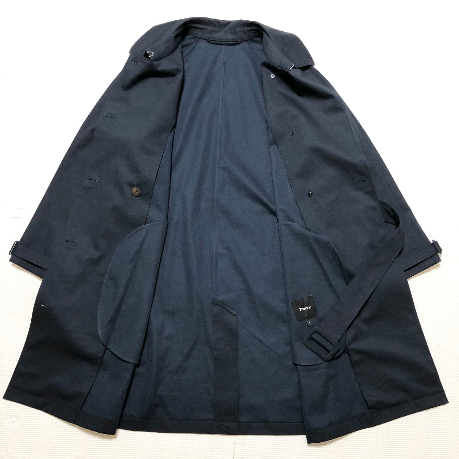 □極美品□定価69,800円□theory セオリー クラシカル ダブルトレンチ 