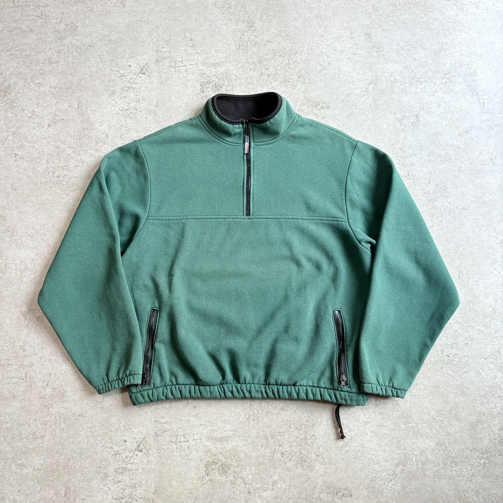 90s USA製 illumi NITE Half zip Sweatshirt イルミナイト ハーフジップ スウェット