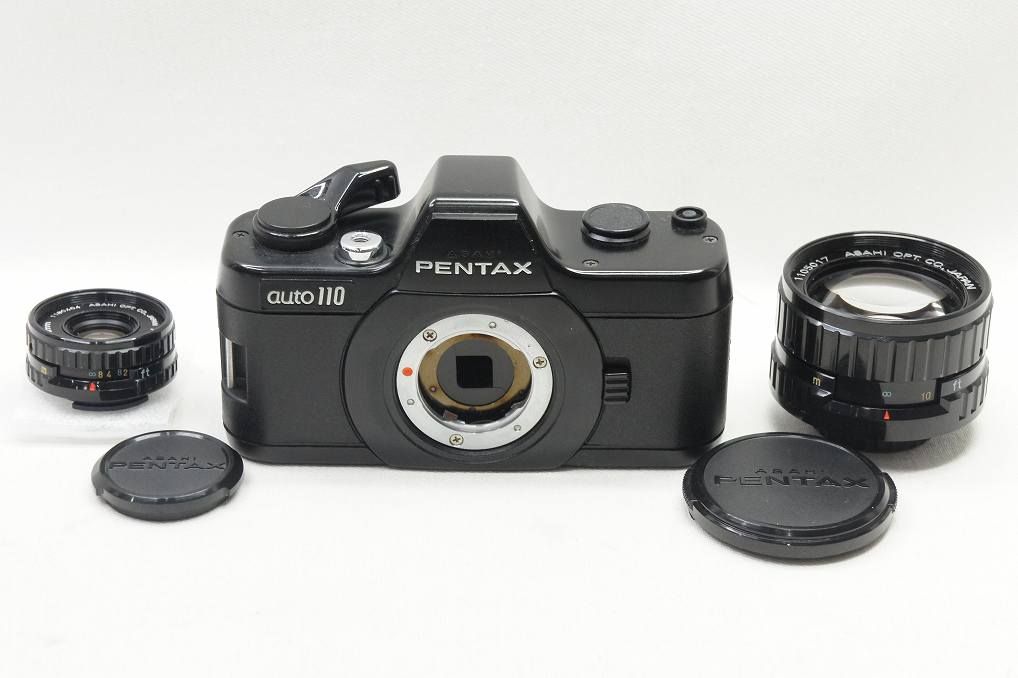 PENTAX AUTO 110 PENTAX-110 24mm F2.8 PENTAX-110 50mm F2.8 フィルムカメラ 250530s アルプスカメラ