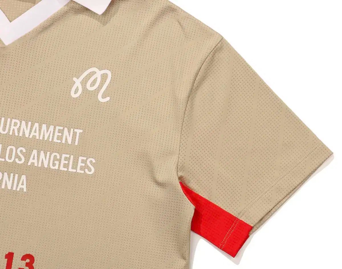 豊富な品揃え。 マルボンゴルフ メッシュ ジャカード Tシャツ BEIGE - L サイズ 【最新作入荷】