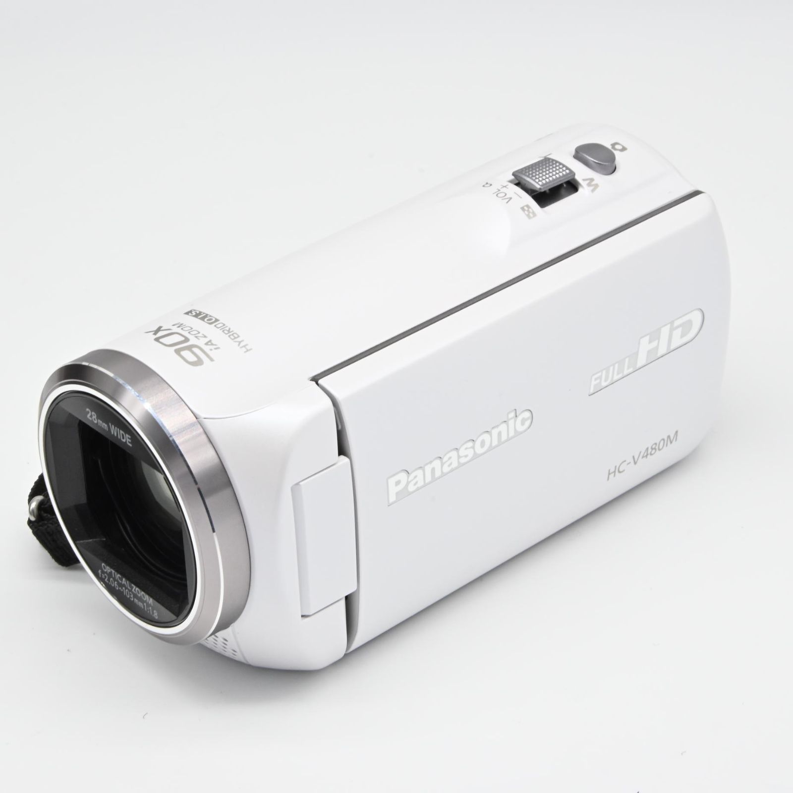 ☆美品☆Panasonic HC-V480M HDビデオカメラ ホワイト - メルカリ