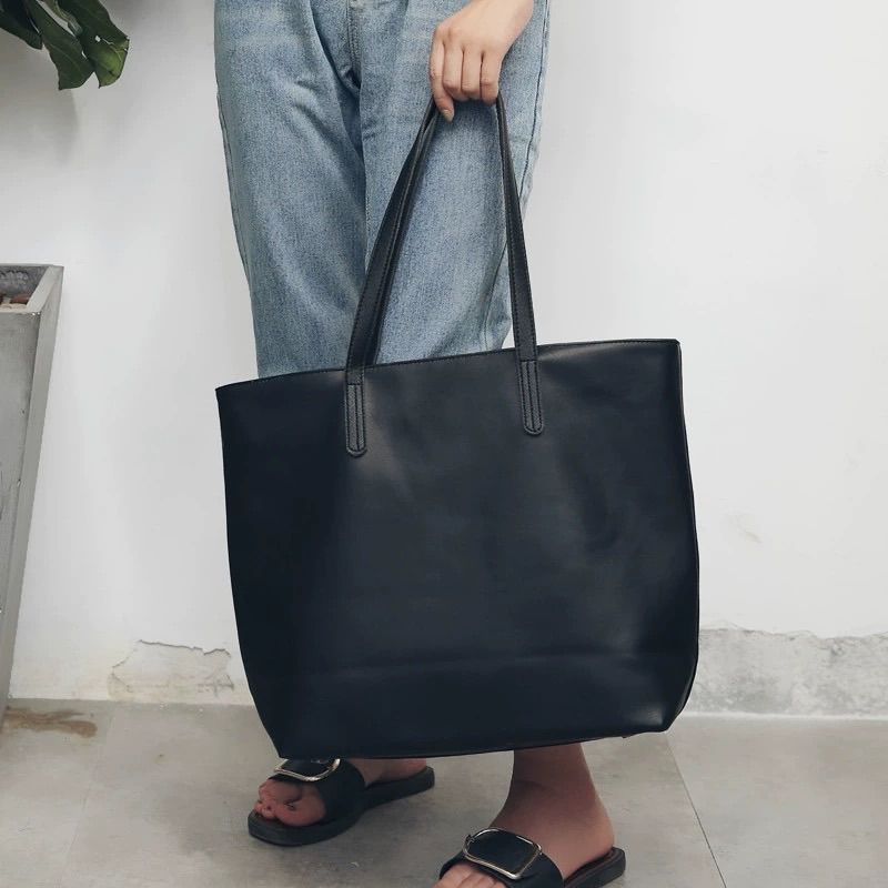 新品】フェイクレザートートバック レディース トートバッグ 大容量 A4  