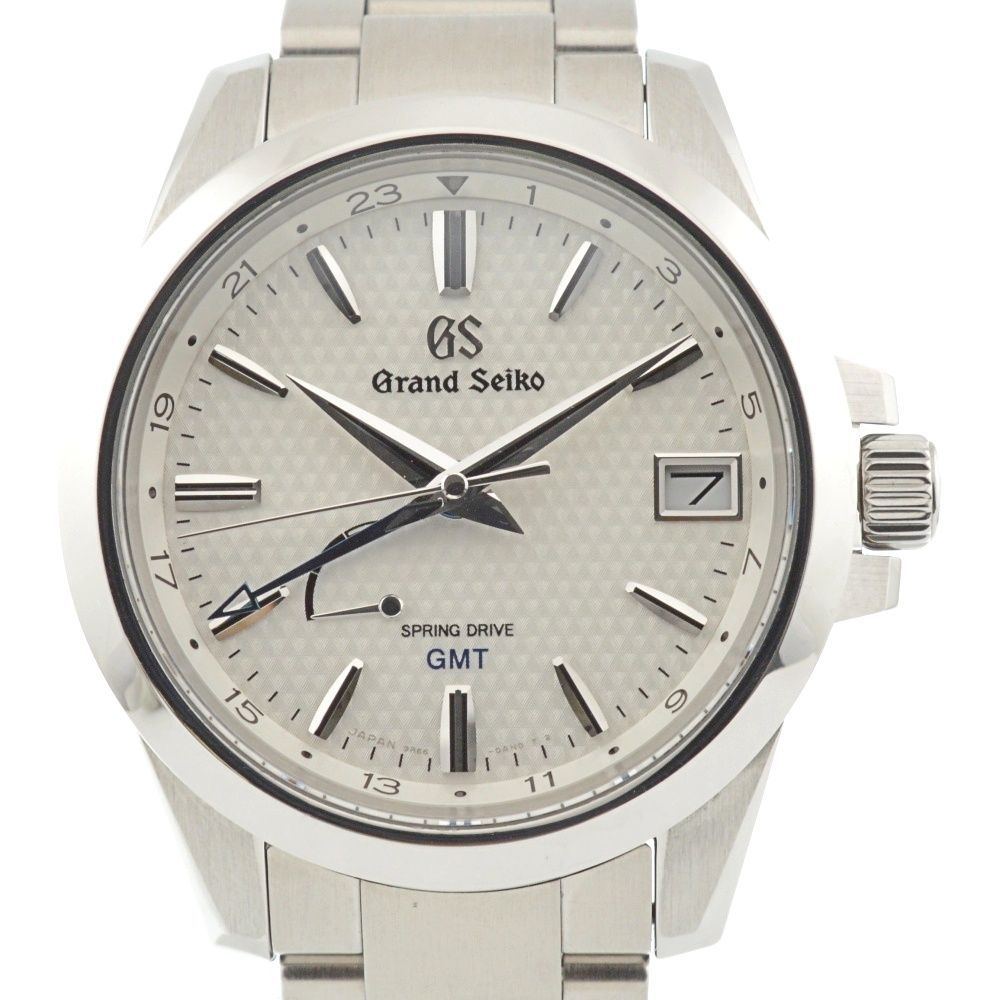 セイコー SEIKO SBGE209/9R66-0AE0 グランドセイコー   パワーリザーブ デイト GMT スプリングドライブ メンズ良品内箱付き I#137095