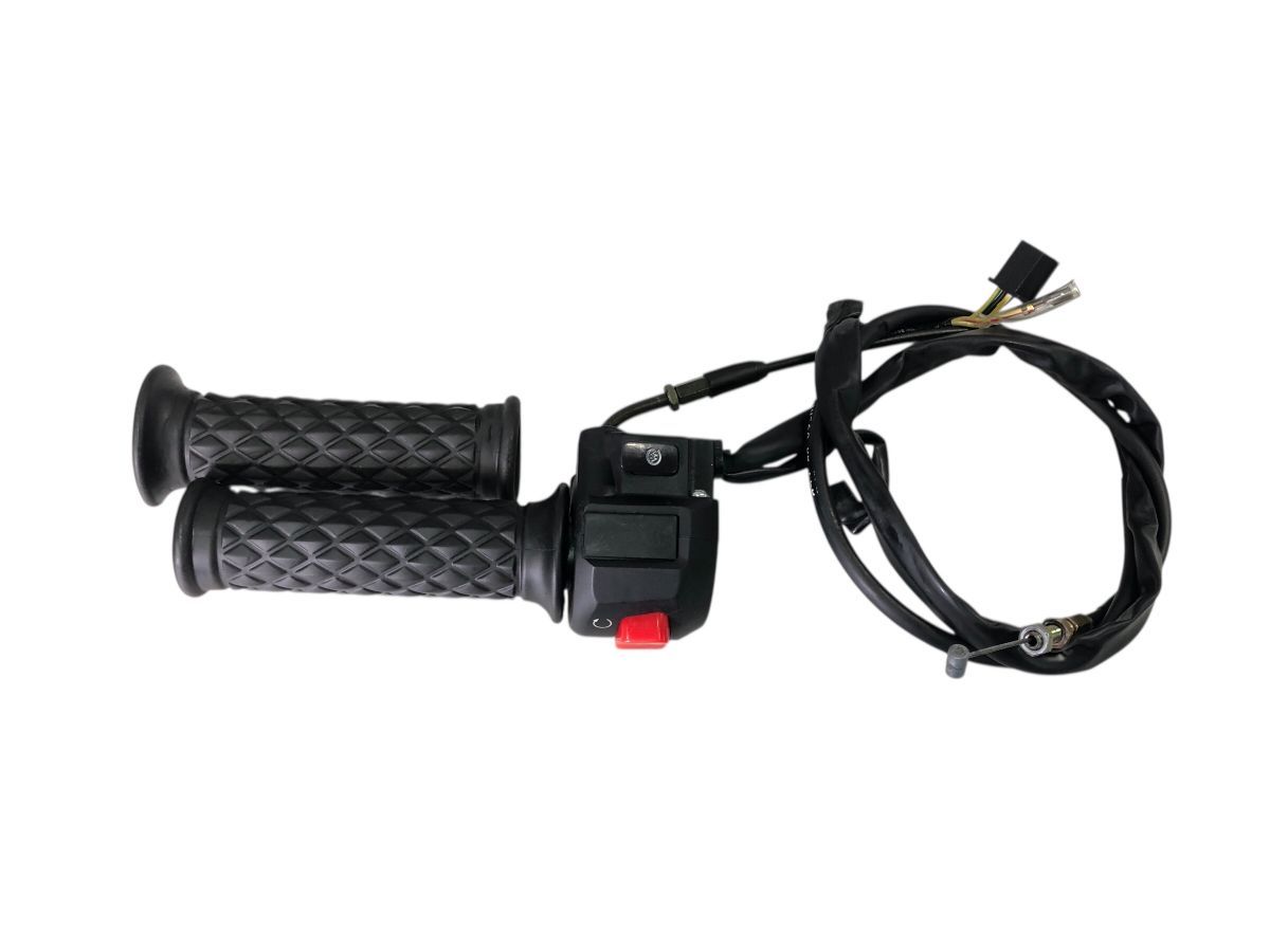 MUTT マットモーターサイクルズ サバス250 右 スイッチボックス スロットルワイヤー グリップ左右セット 補修 2635-M6534