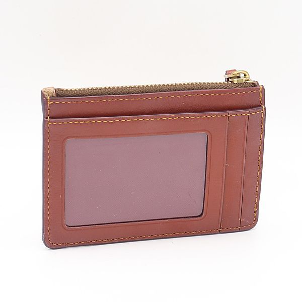 COACH フラグメントケース 小銭入れ キーフック付き ブラックレザー
