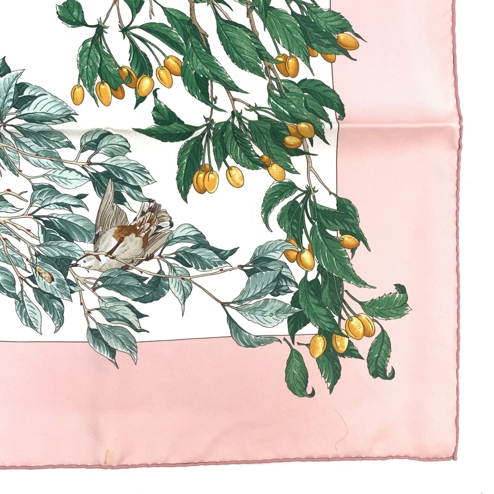 エルメス HERMES スカーフ カレ90 シルク AU COEUR 格別 DES BOIS 森の  