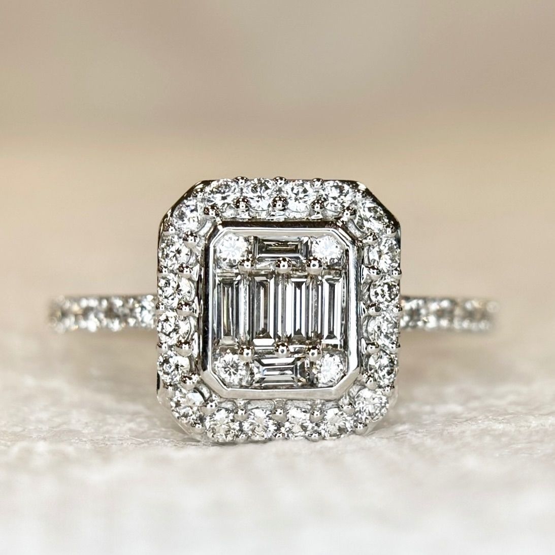 K18 天然 ダイヤモンド 0.87ct リング