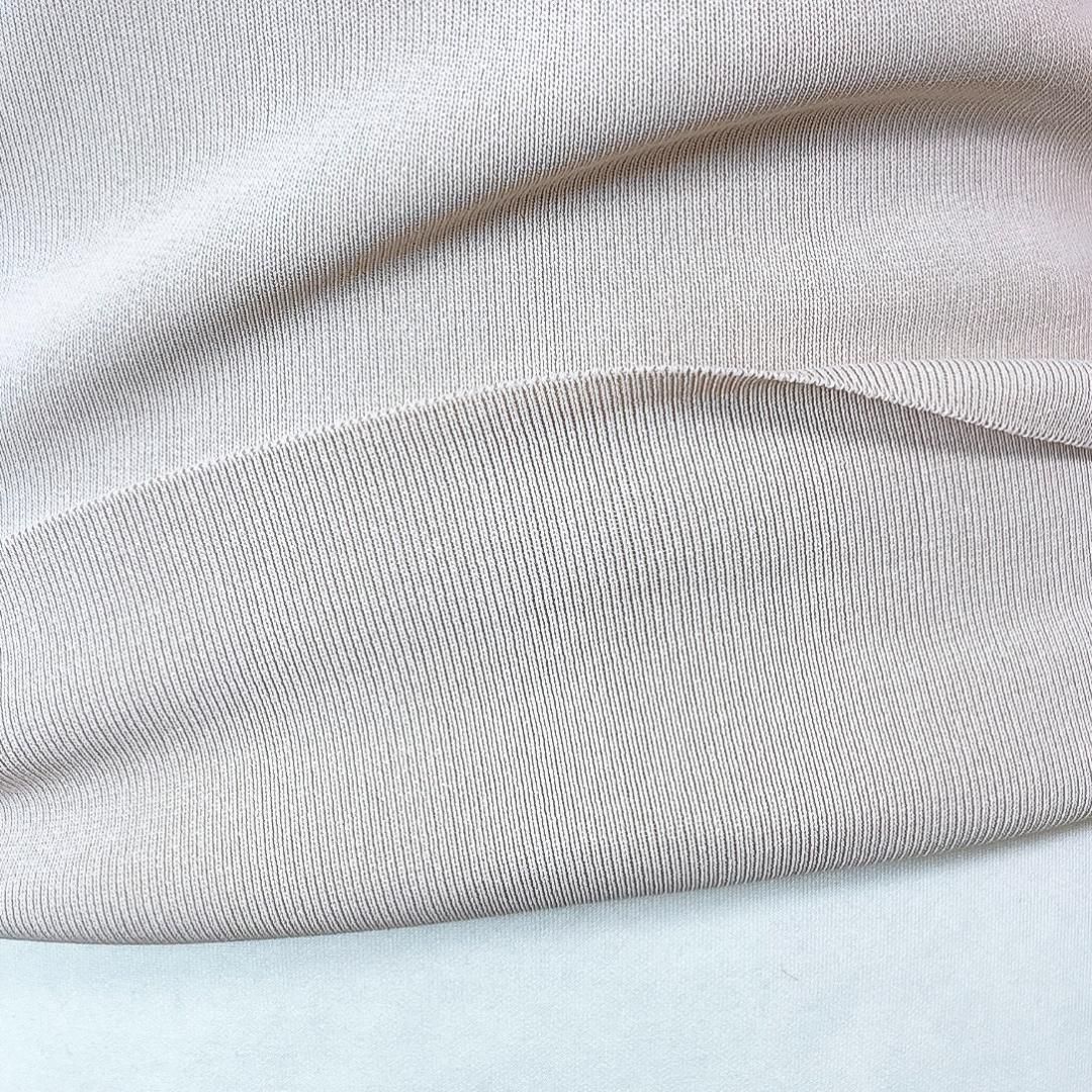 ハイネック半袖ニット タートルネック