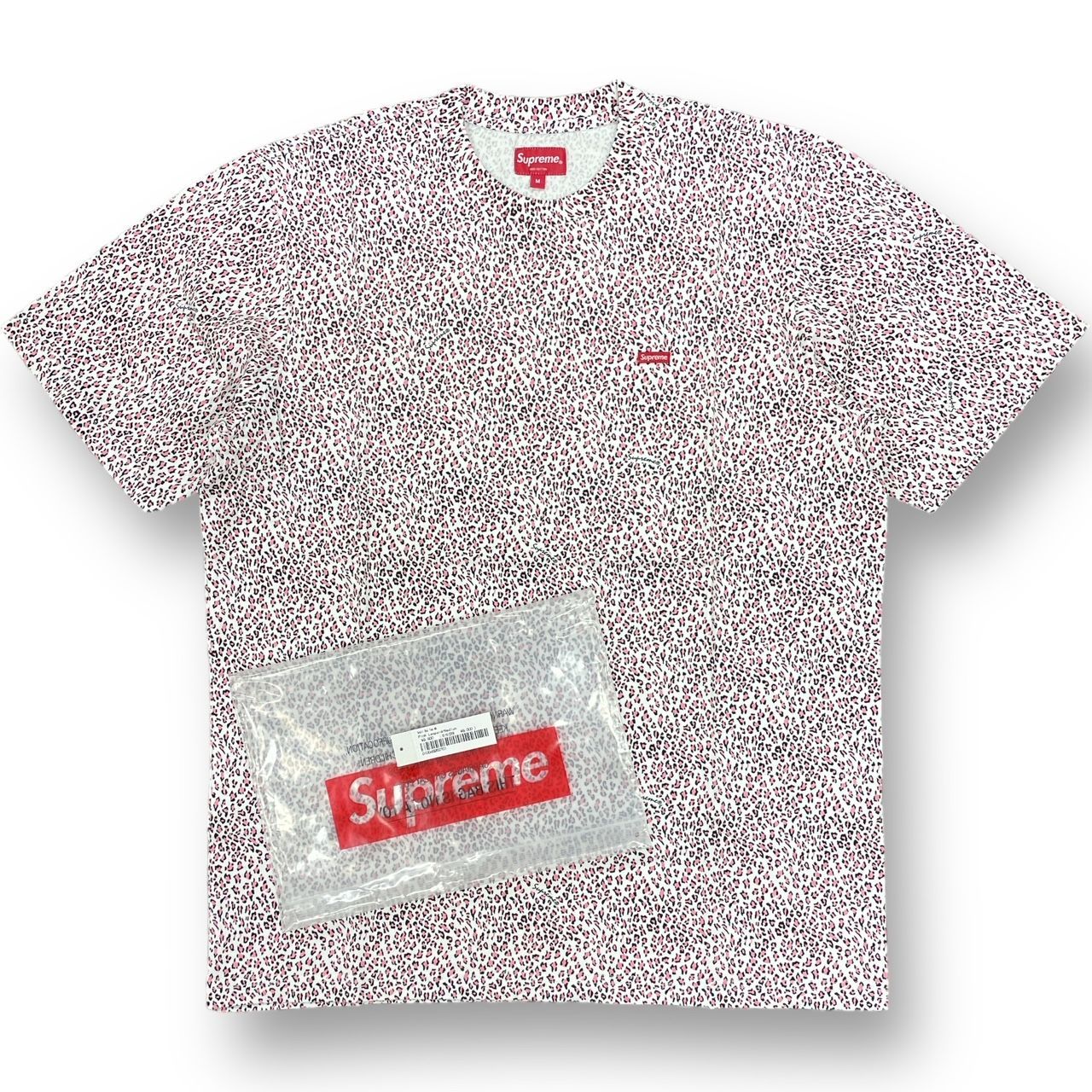 Supreme Small Box Tee Pink Leopard Tシャツ - Tシャツ