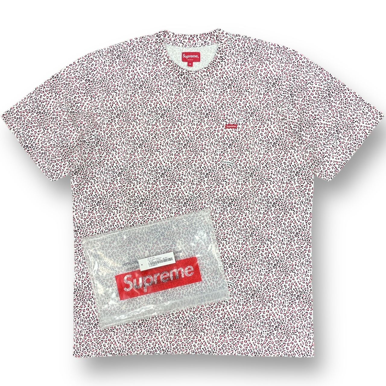 新品 国内正規 SUPREME 22SS Small Box Logo Tee ピンクレオパード 