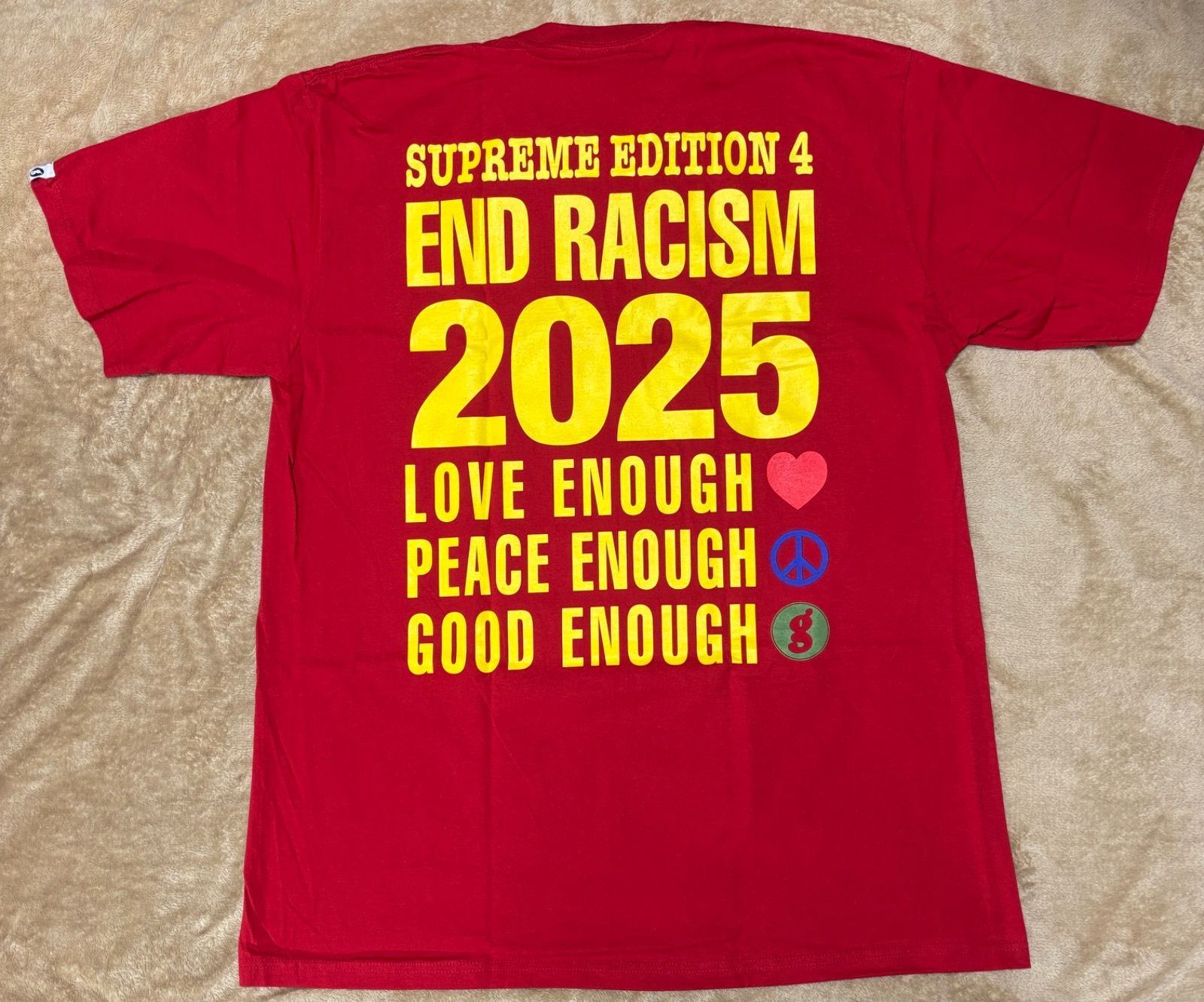 希少サイズ‼️Supreme x GOODENOUGH End Racism Tee 