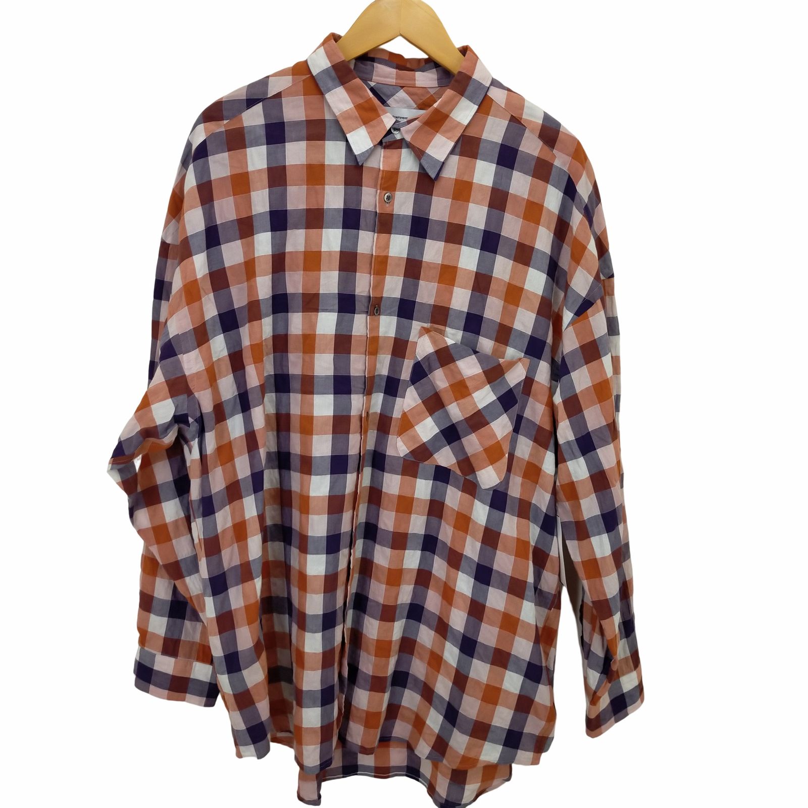 適切な価格 グラフペーパー Graphpaper Check Oversized Shirt メンズ