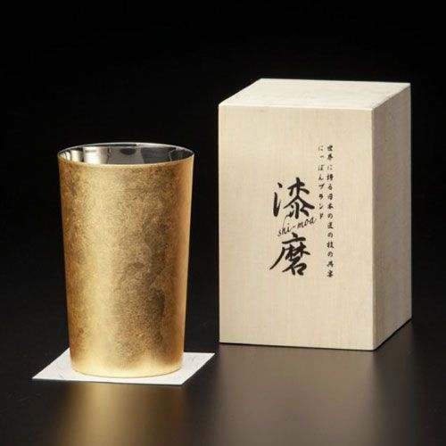 ウチキ 漆磨 漆塗りカップ 箔衣 はくごろも ハイボールカップ 二重構造 SCW-H801