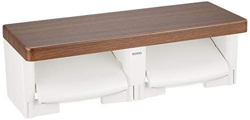 ダルブラウン_単品 TOTO 二連紙巻器 棚付き 木質 YH600FMR MW ダルブラウン