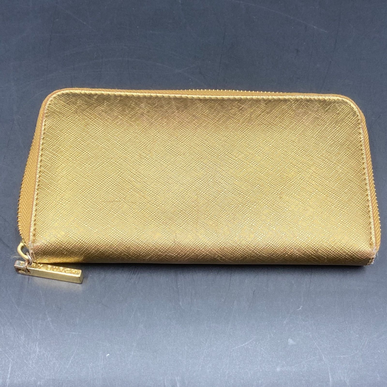 Tory Burch ゴールド ジッパー長財布 30 TORY BURCH トリーバーチ 長財布 ゴールド - メルカリ