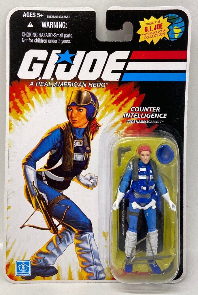 HASBRO INTERNATIONAL COLLECTION SCARLETT / COUNTER INTELLIGENCE 3.5インチ