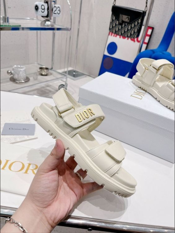 美品  DIOR マジックサンダルレディース